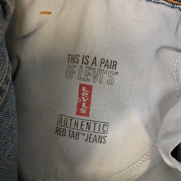 Vtg 91 Levis 505 Regular Fit Straight 38x36 (36x32) Denim Blue Jeans Zip Fly USA - Picture 10 of 16